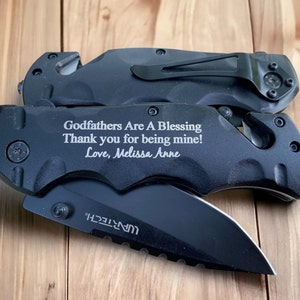Confirmation Gifts for Boys Baptism Gift, First Communion Gift, Godfather Gift, Confirmation Sponsor Gift, Personalized Engraved Knife
