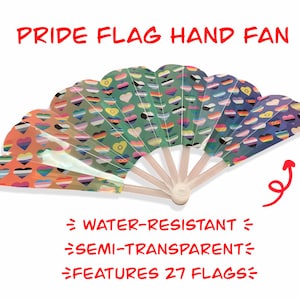 Folding Fan, Hand Fan, Hand Fan Folding, Pride Flag, Pride, LGBTQ, LGBT, LGBT Pride Art, Pride Art, Gay Hand Fan, Gay Pride, Lesbian Pride