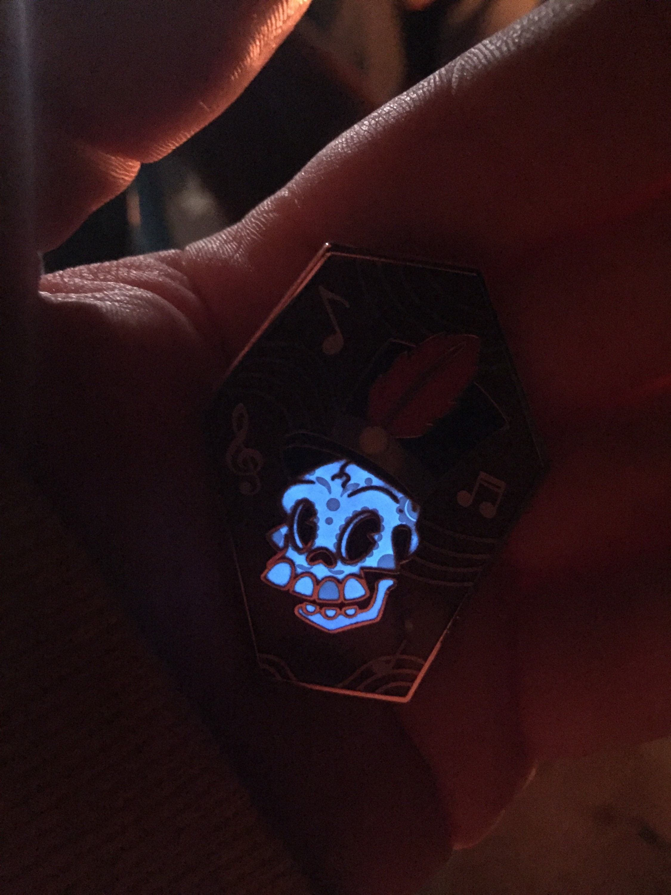 Spooky Scary Skeleton Parade Hard Enamel Pin 1.75 Inches | Skull Sing ...