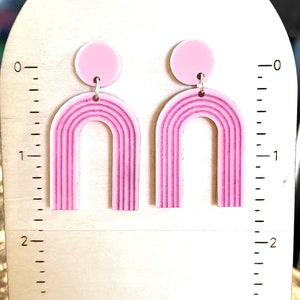 Acrylic Rainbow Earrings