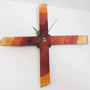 Live edge Red Cedar Wood Clock