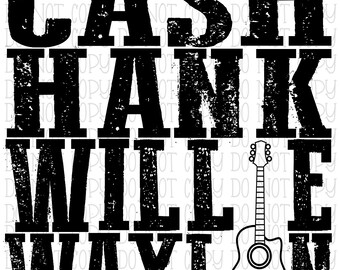 Johnny cash svg | Etsy