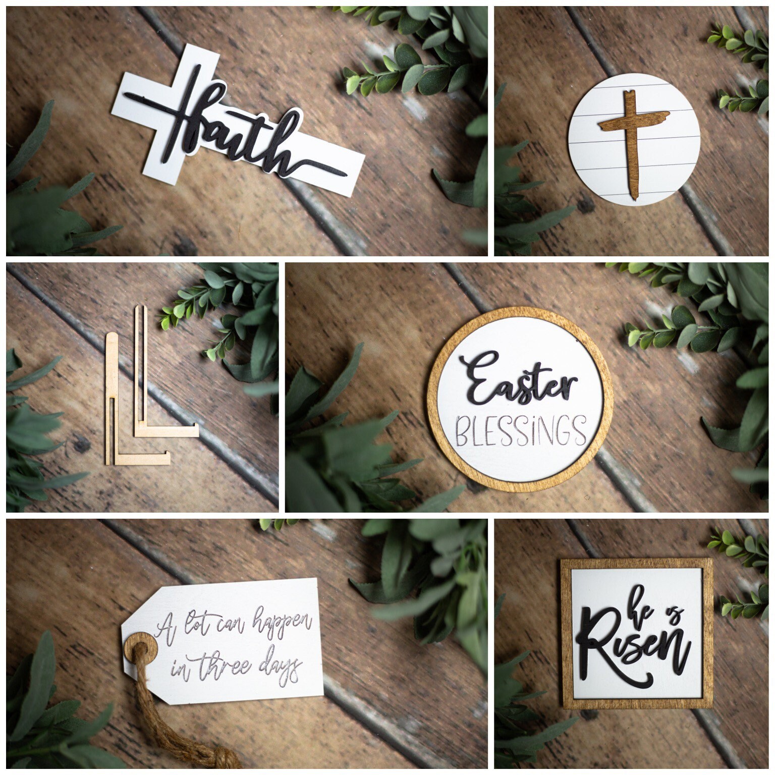 He is Risen Tier tray set, Easter tier tray set, Easter tier tray decor