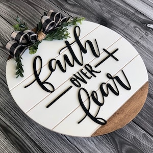 Faith over Fear Door hanger