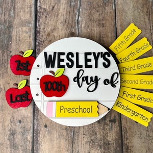 First Day of School Photo Prop, School Photos, Interchangeable School Milestones, Back to School Sign Kit, School