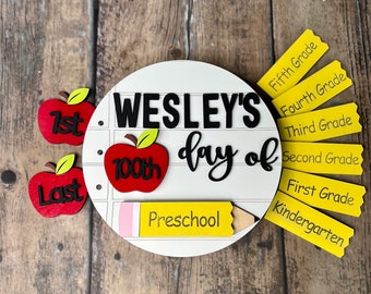 First Day of School Photo Prop, School Photos, Interchangeable School Milestones, Back to School Sign Kit, School