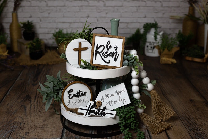 He is Risen Tier tray set Easter tier tray set Easter tier image 4