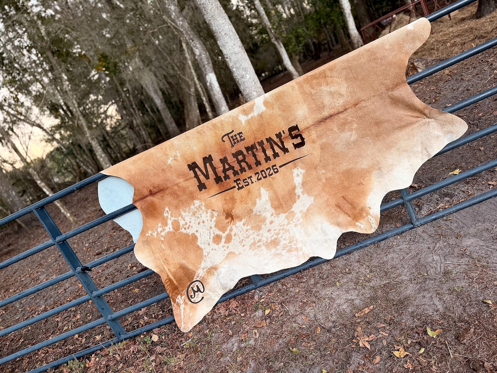 Branded Cattle Rug Engraved Cowhide Rug: Personalized Wedding Decor, Branded Logo, Branded ...