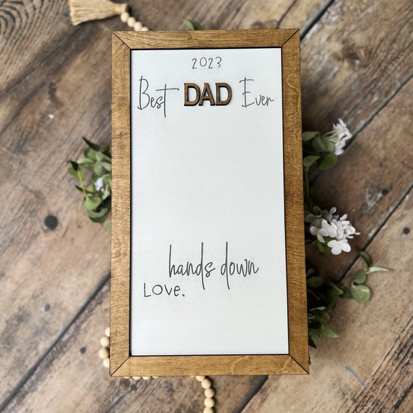 Father’s Day gift from kids DIY Gift Hand print gift best dad hands down memorable gift gift for grandparents Father’s Day present from kids