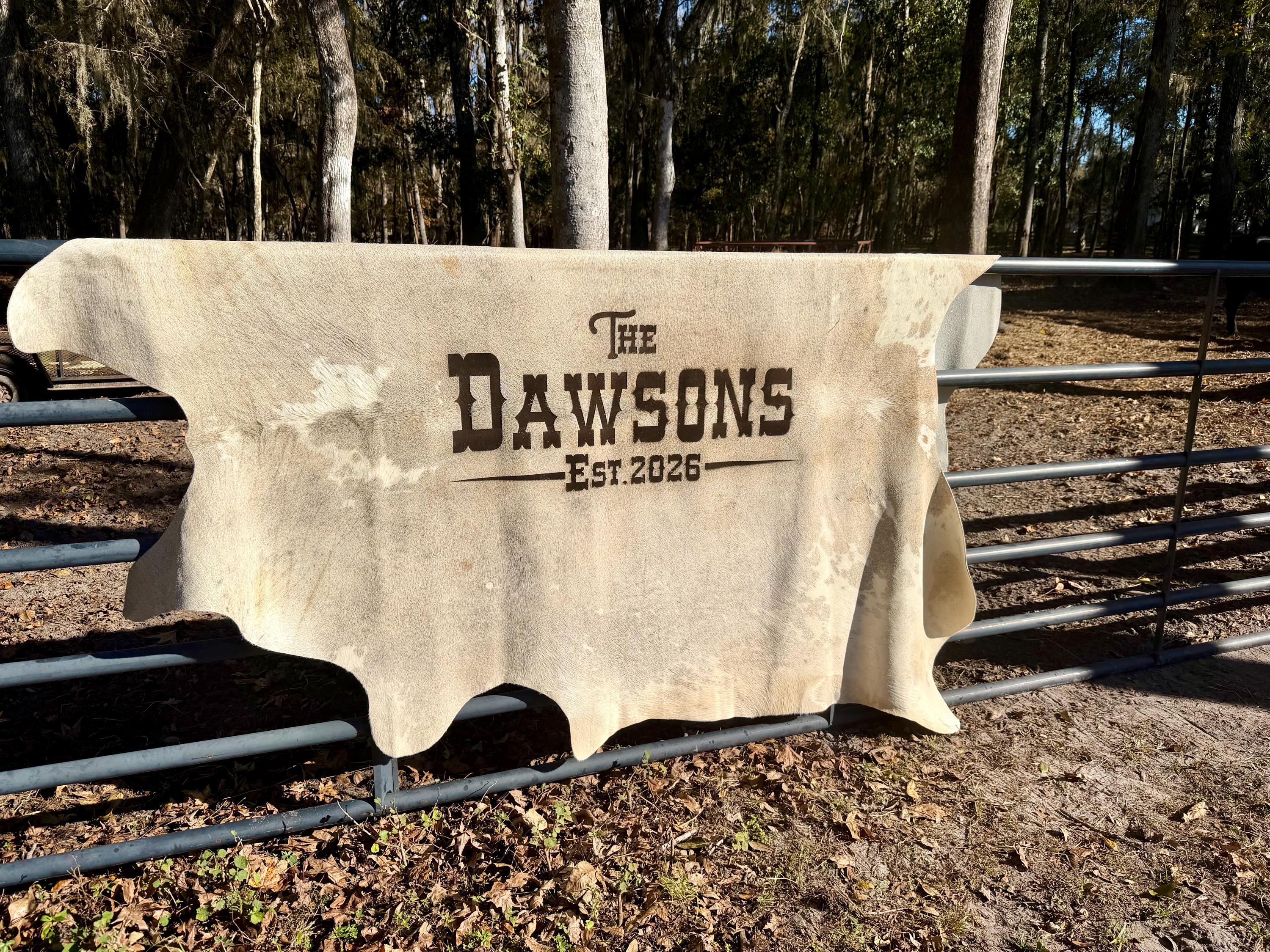 Branded Cattle Rug Engraved Cowhide Rug: Personalized Wedding Decor, Branded Logo, Branded ...