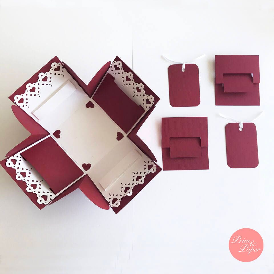 Explosion box // exploding box // Decorate yourself exploding Etsy