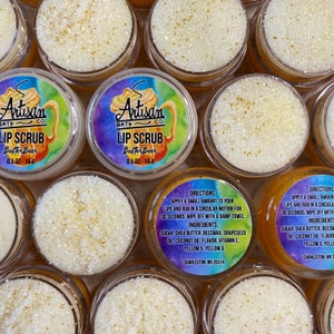 ButterBeer Lip Scrub | Moisturizing Lip Exfoliation | Flavored Lip Sugar Scrub | 2 in 1 Lip Scrub w Balm