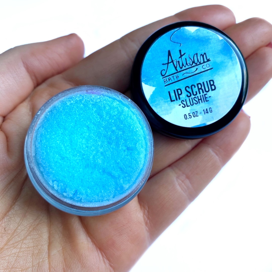 Blue Slushie Lip Scrub Sugar Lip Scrub Moisturizing Lip Exfoliation