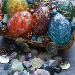 Dés de savon | Egguf de dragon | Donjon | J20 | RPG | Plateau de table | Polyèdre | Butin | Cadeau de jeu | Cadeau DM | Maison | Trônes image 2