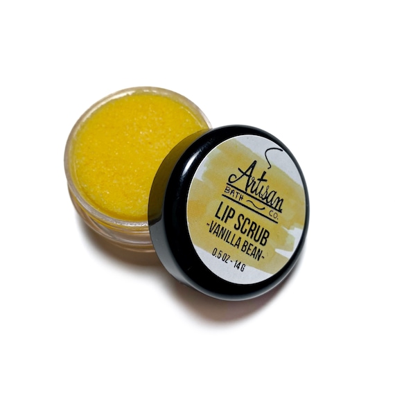 Vanilla Bean Lip Scrub Sugar Lip Scrub Moisturizing Lip Etsy