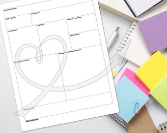 Mental Health Note Template (iPad Pro Friendly)