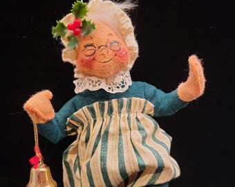 1999 Annalee Mrs. Claus Doll – Christmas Tree Decor, Made in USA