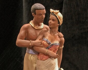 Ebony Treasures African Man and Woman Figurine - United Treasures, Inc.