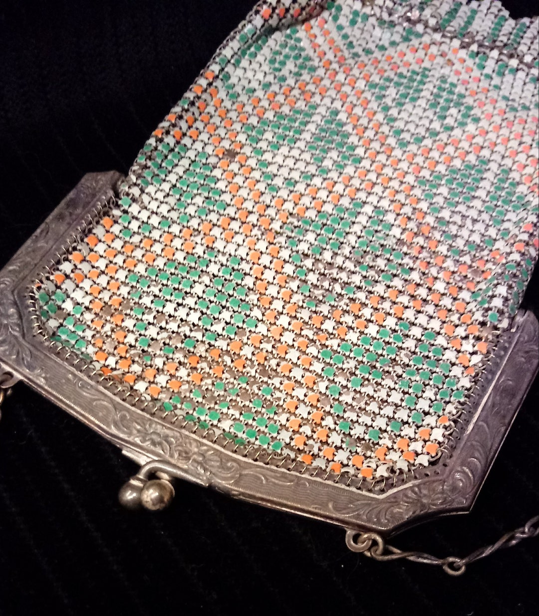 Mesh Handbag Vintage Art Deco Metal Mesh Handbag – 1920s Flapper Style - Etsy
