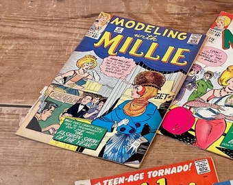 Vintage Nov. 1963 Marvel Comics "Modeling with Millie" Comic Book, Issue # 27 "The Fashion Show of the Year!" - Stan Lee and Stan Goldberg