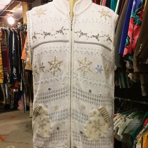Winter Themed Sweater Vest by Erika