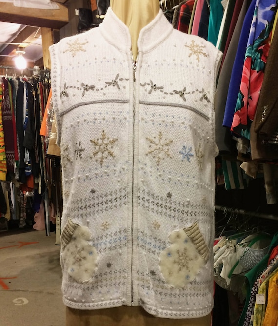 Winter Themed Sweater Vest by Erika
