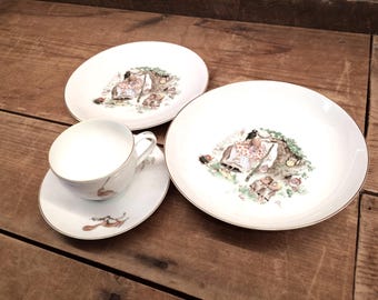 Arsberg - Hansel & Gretel Fairy Tale- 2 pc. Luncheon Set - plate and bowl