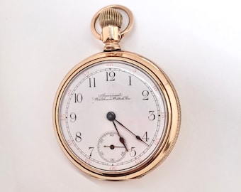 Antique, Engraved, 14K Gold American Waltham Watch Co. Pocket Watch - Victorian Era - Still Works!
