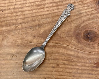 Rare 1930s Charlie McCarthy Detective Collectible Duchess Silver Plated Spoon by Chase and Sanborn - Movie Memorabilia