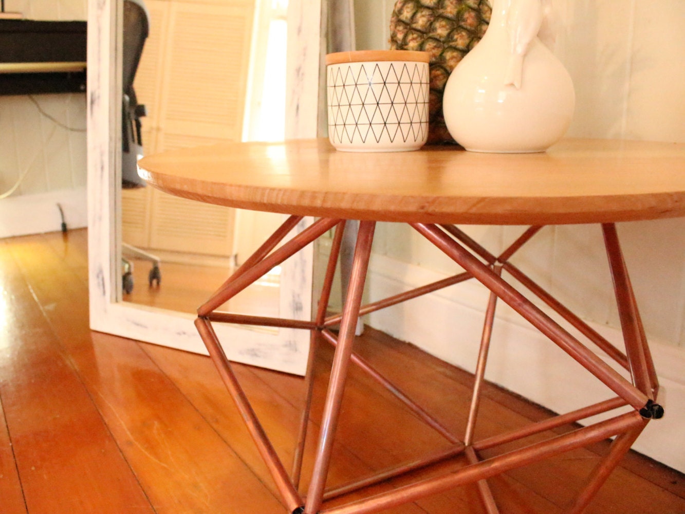 CONSTABLE Copper Himmeli Side Table Etsy Australia