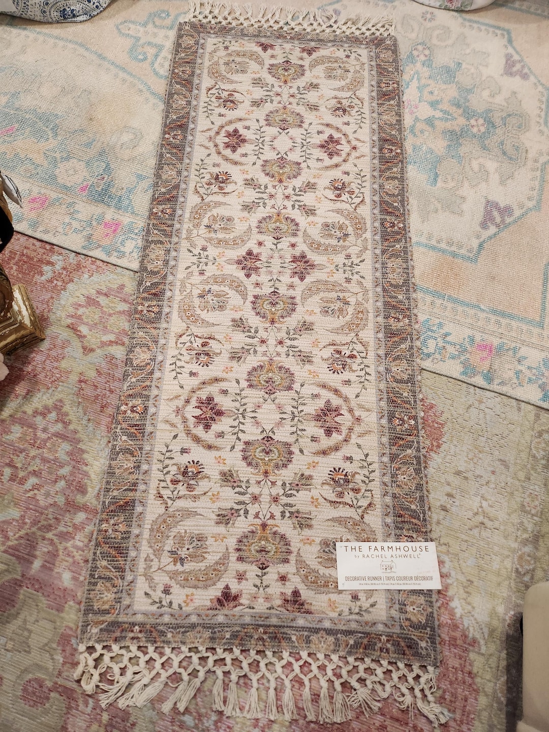 Rachel Rug Rachel Ashwell Rug Runner Shabby Chic Fringe Kitchen Bathroom Bedroom ...