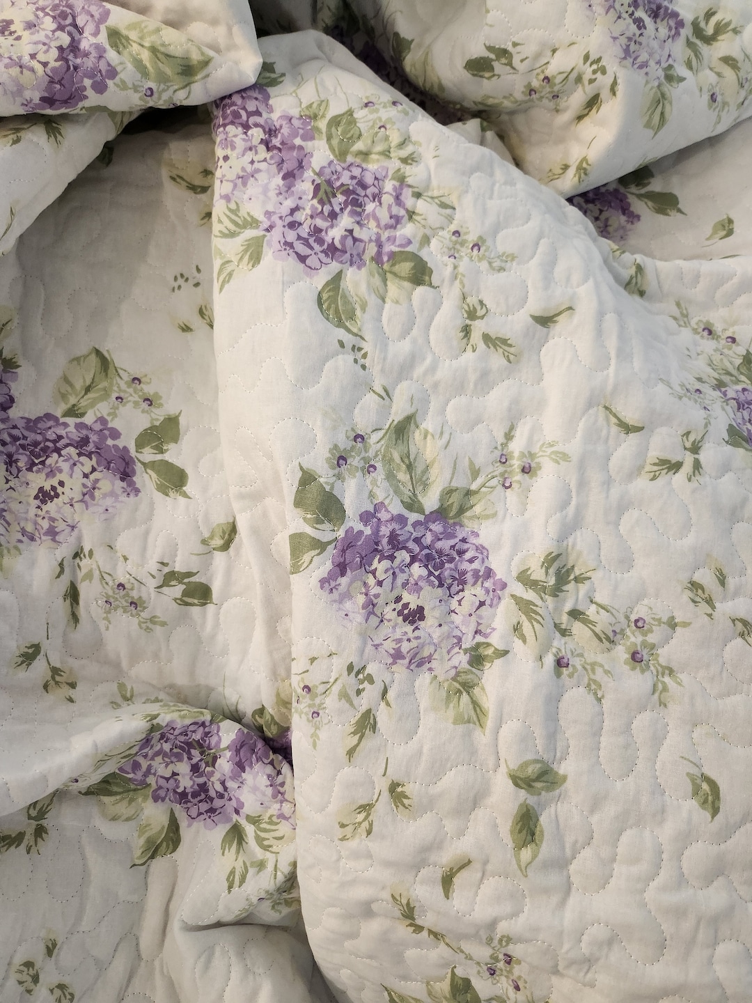 New Shabby Chic King Size Quilt With Two Shams Rachel Ashwell Farmhouse