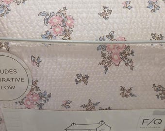 Rachel ashwell pink floral queen comforter set shabby chic
