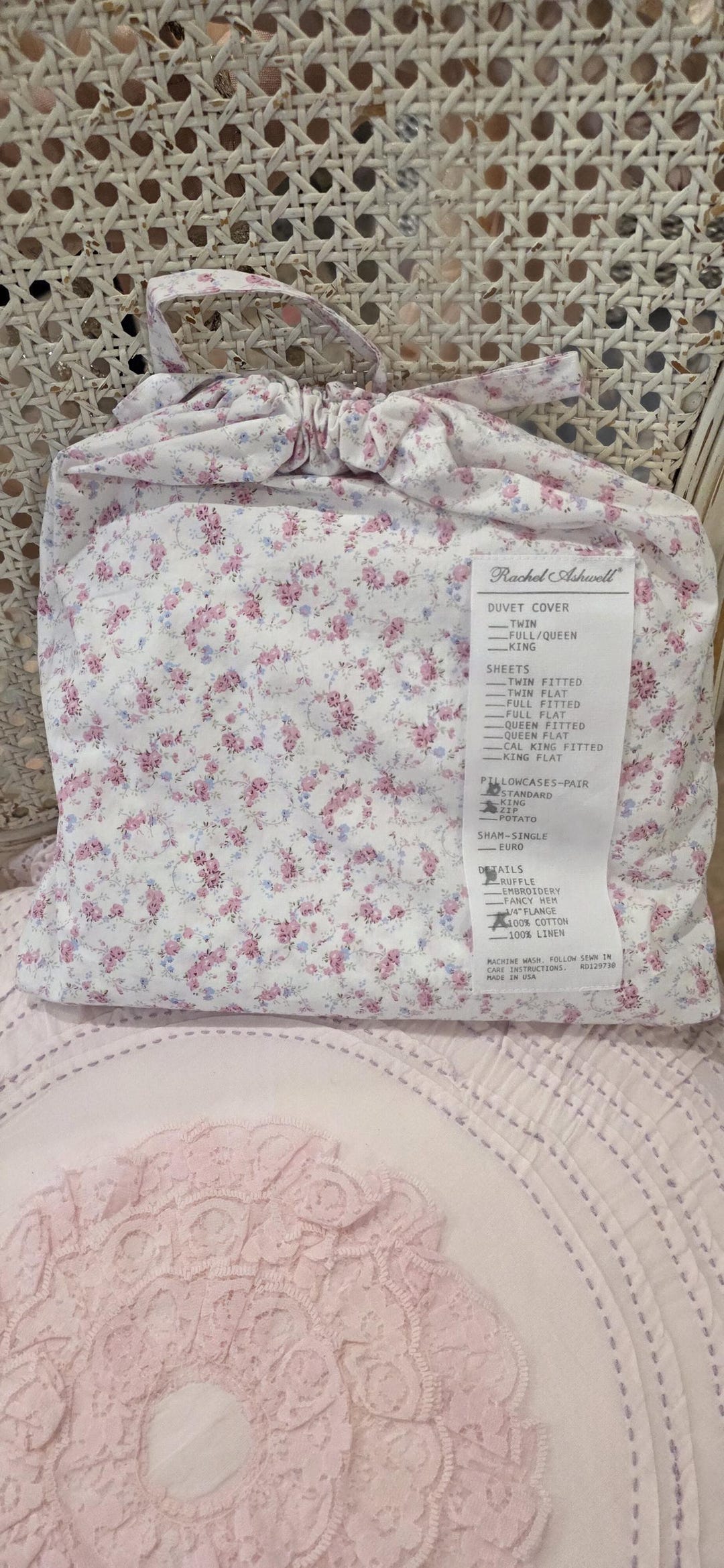 Set Two Rachel Ashwell Standard Pillow Shams Ruffle Shabby Chic - Etsy