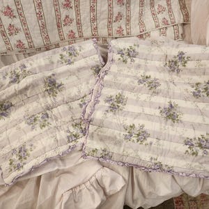 Set of Two NOS Simple Shabby Chic King Shams Purple Target Cotton ...