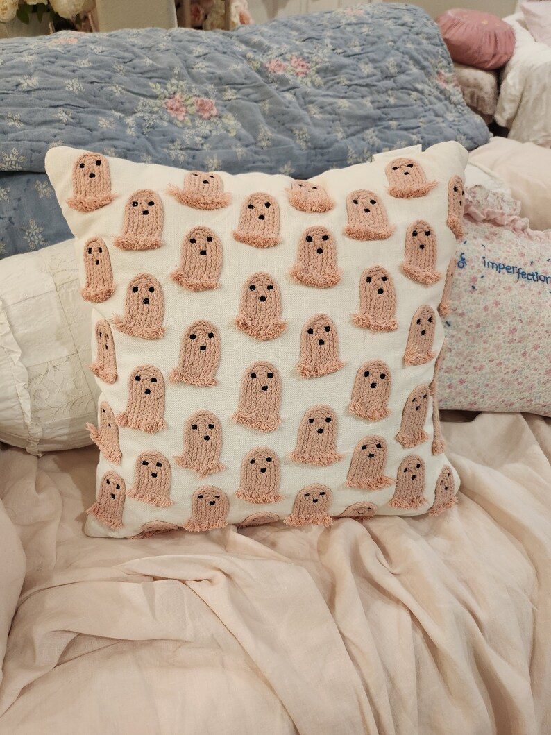 Haunted House Pink Pillow main image 1