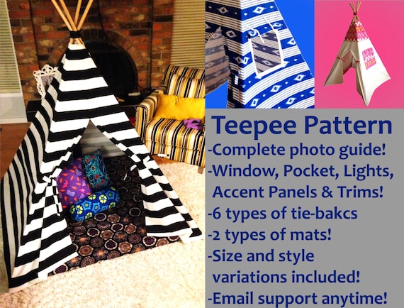 Marvellous Magical Teepee Pattern mat Pillow Windows