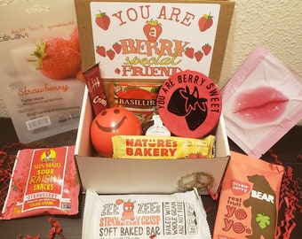 Berry Special Friend Gift Box Strawberry Theme Care Package