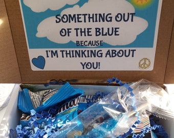 good thinking of you gifts for him Something out of the Blue Because I’m Thinking About You Gift Box Care Package