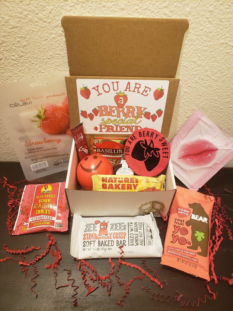 Berry Special Friend Gift Box Strawberry Theme Care Package