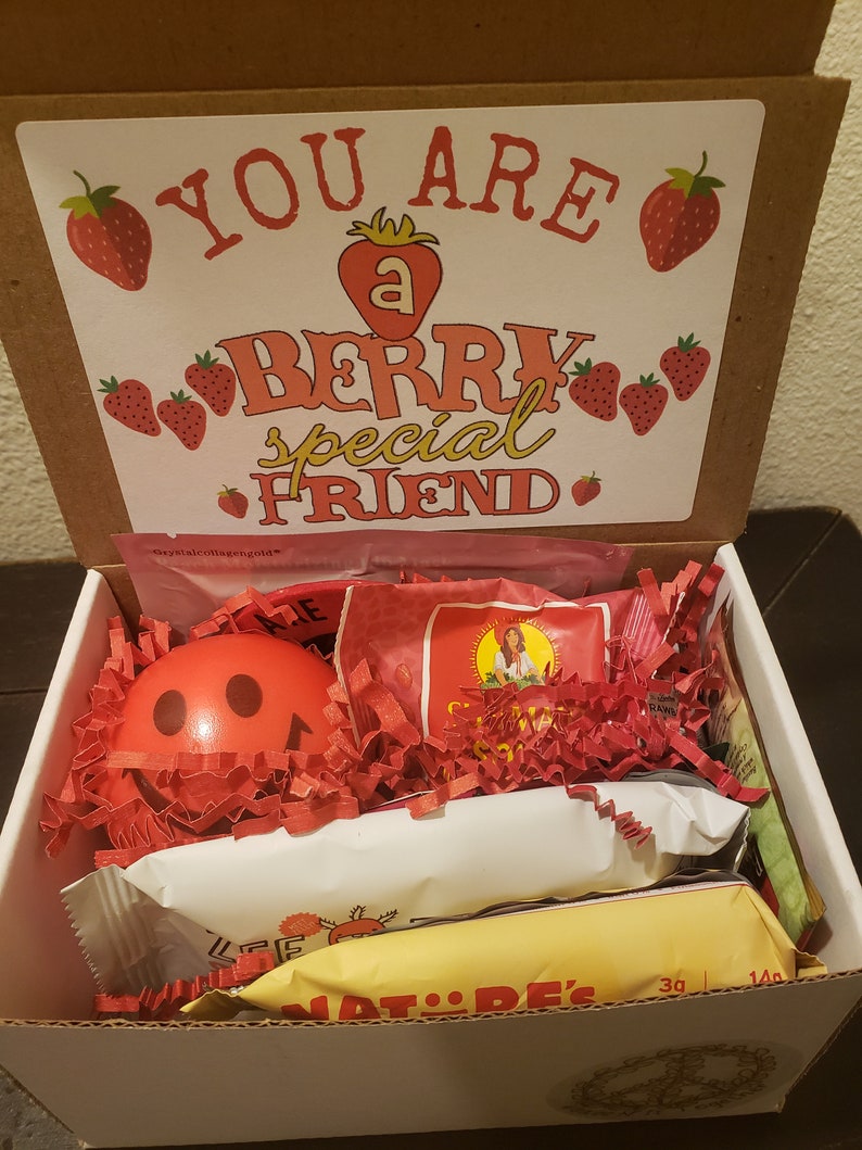 Berry Special Friend Gift Box Strawberry Theme Care Package