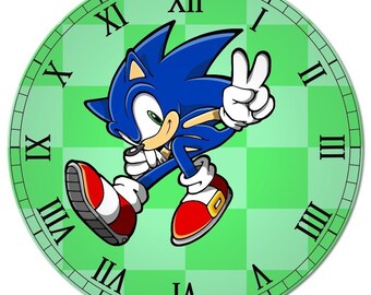 Sonic Clock (color Options) - Etsy