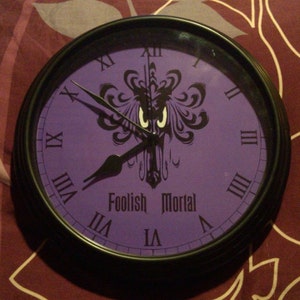 Haunted Mansion Inspired Clock