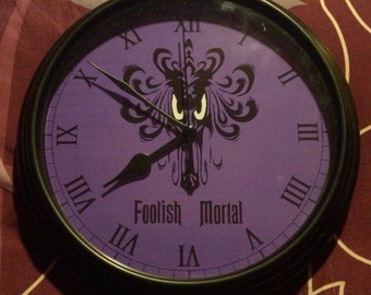 Haunted Mansion Inspired Clock