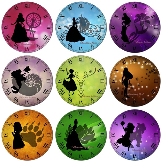 Disney Princess Clocks Etsy