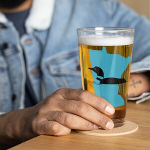Minnesota Loon - Pint Glas 16 Unzen Muttertag Vatertag Mitarbeiter Groomsmen Geschenk