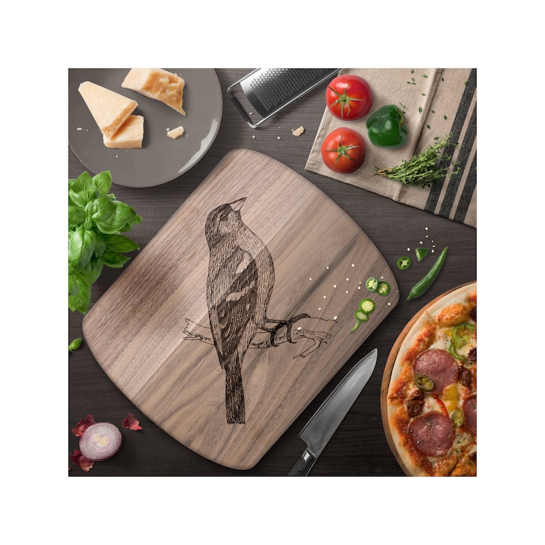 RachelBeesArtHive Finch Cutting Board