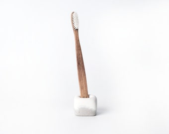 Concrete toothbrush holder - couple