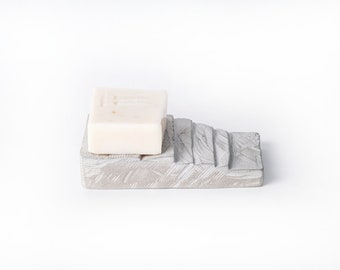 Concrete Soap Dish (Grey Staircase)