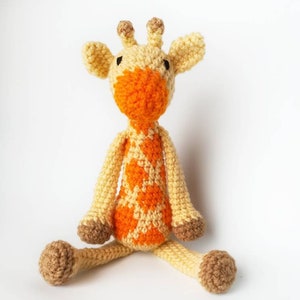 Giraffe Baby Rattle/ Crochet Giraffe/ Stuffed Animals for babies/ Amigurumi Giraffe/ Stuffed Baby Toys/ Baby Shower Gift/ Crochet Animal image 4